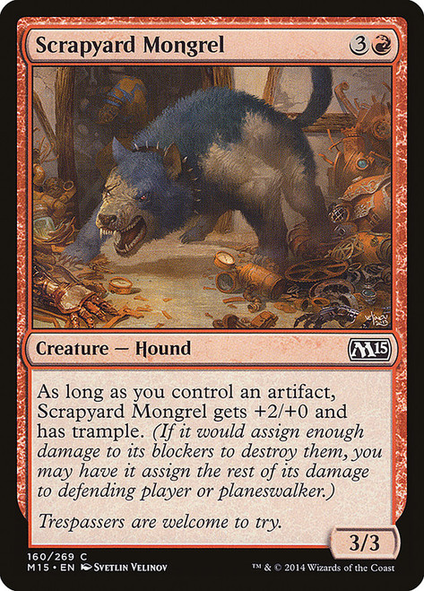 Scrapyard Mongrel\nMagic 2015 Core Set\nSingle\nMagic The Gathering