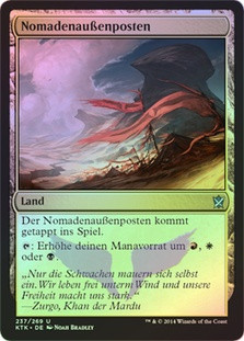 Nomad Outpost
Khans of Tarkir (Foil) - German
Single
Magic The Gathering