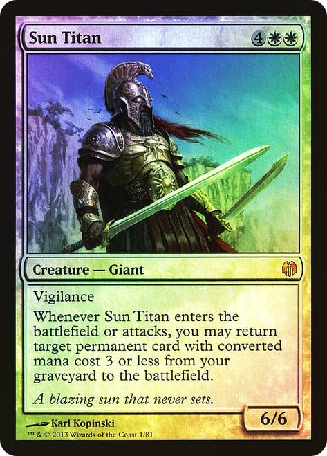 Sun Titan\nDuel Decks: Heroes vs. Monsters\nSingle\nMagic The Gathering