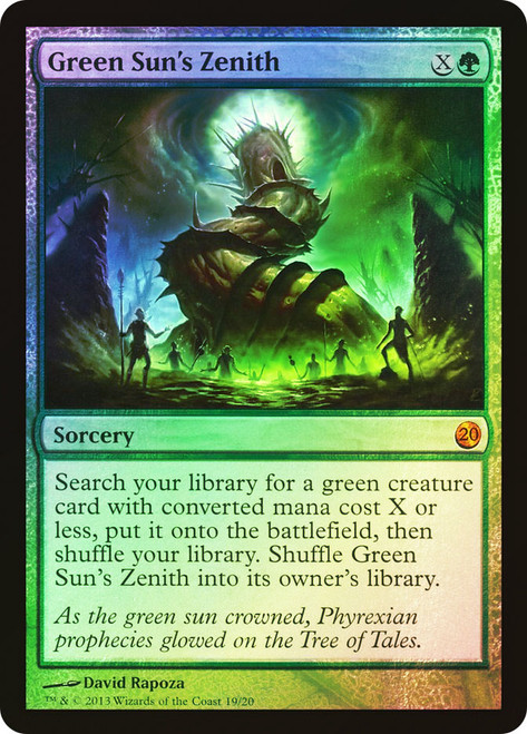 Green Sun's Zenith\nFrom the Vault: Twenty\nSingle\nMagic The Gathering