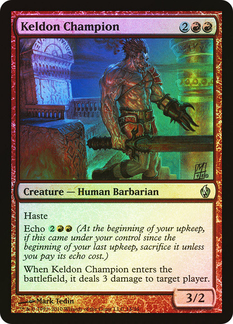 Keldon Champion\nPremium Deck Series: Fire & Lightning\nSingle\nMagic The Gathering
