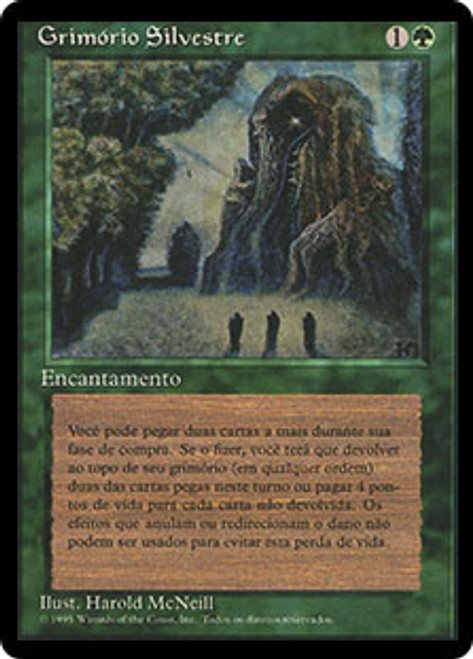 Sylvan Library (BB) | 4th Edition - Black Border - Spanish | Star 