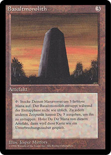 Basalt Monolith (BB)
3rd Edition BB - German
Single
Magic The Gathering