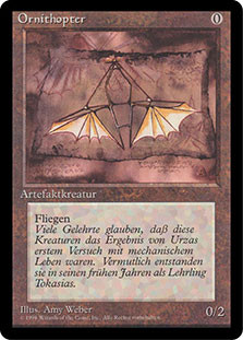 Ornithopter (BB)
3rd Edition BB - German
Single
Magic The Gathering