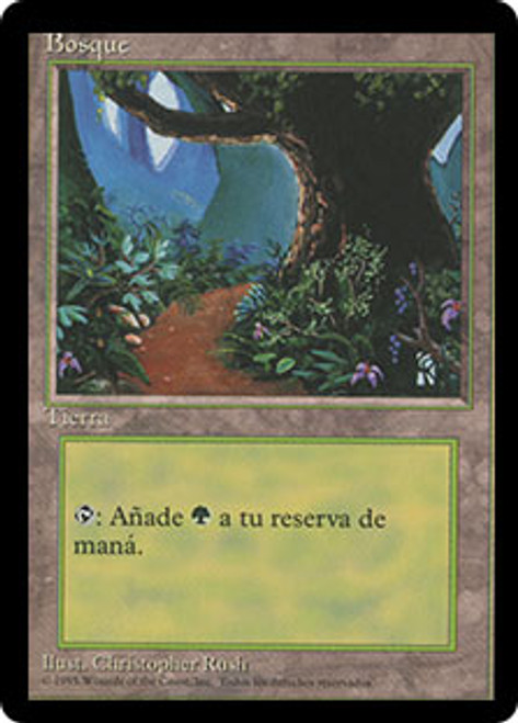 Forest (A) (BB) | 4th Edition - Black Border - Japanese | Star 