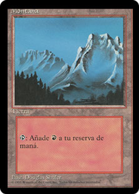 Mountain (A) (BB) | 4th Edition - Black Border - Chinese