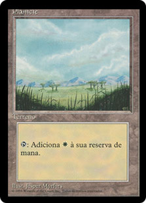 Plains (A) (BB) | 4th Edition - Black Border - Japanese | Star