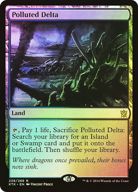 Polluted Delta\nKhans of Tarkir\nSingle\nMagic The Gathering