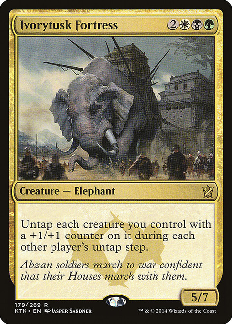 Ivorytusk Fortress\nKhans of Tarkir\nSingle\nMagic The Gathering