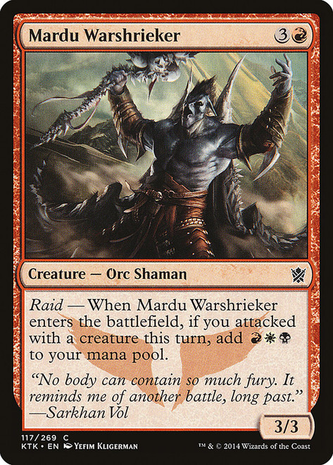 Mardu Warshrieker\nKhans of Tarkir\nSingle\nMagic The Gathering