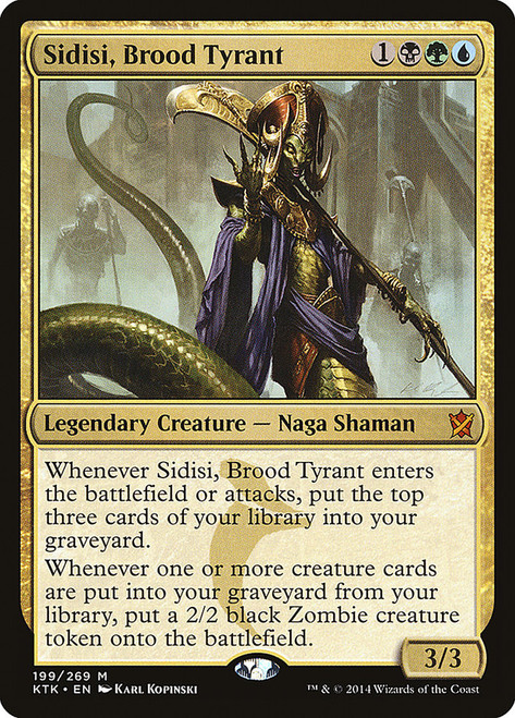 Sidisi, Brood Tyrant\nKhans of Tarkir\nSingle\nMagic The Gathering