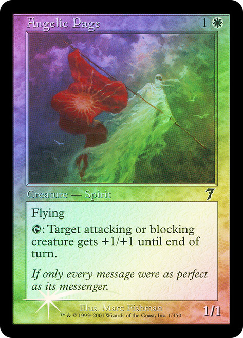 Angelic Page\n7th Edition\nSingle\nMagic The Gathering