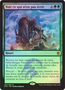 See the Unwritten
Khans of Tarkir (Foil) - French
Single
Magic The Gathering