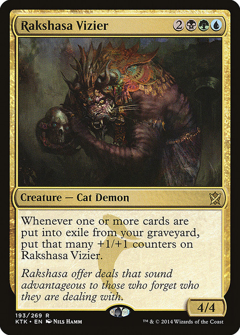Rakshasa Vizier\nKhans of Tarkir\nSingle\nMagic The Gathering