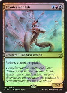 Mantis Rider
Khans of Tarkir (Foil) - Italian
Single
Magic The Gathering