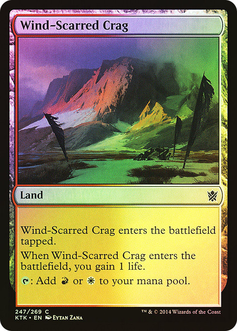 Wind-Scarred Crag\nKhans of Tarkir\nSingle\nMagic The Gathering