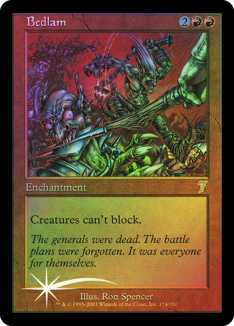 Bedlam\n7th Edition\nSingle\nMagic The Gathering