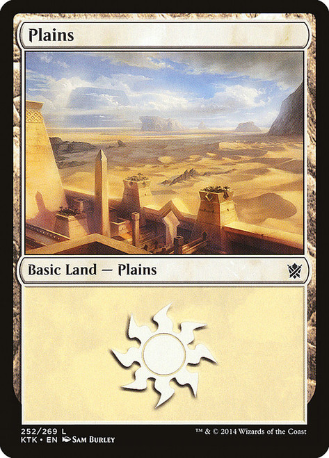 Plains (#252)\nKhans of Tarkir\nSingle\nMagic The Gathering