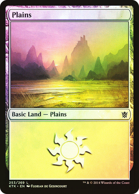 Plains (#253)\nKhans of Tarkir\nSingle\nMagic The Gathering