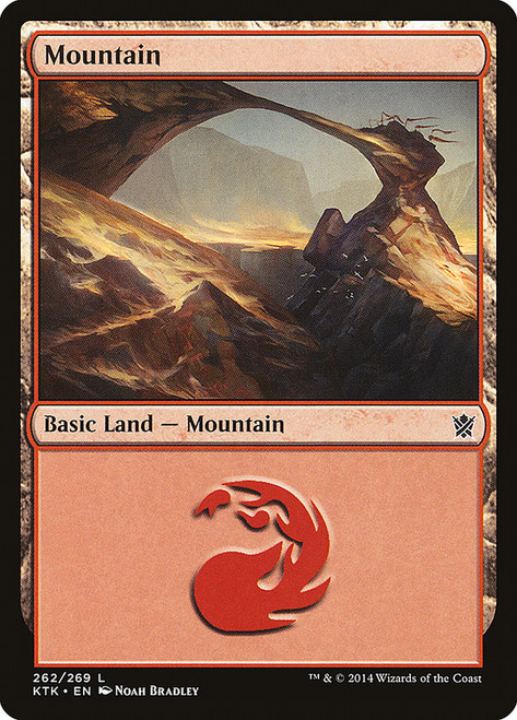 Mountain (#262)\nKhans of Tarkir\nSingle\nMagic The Gathering