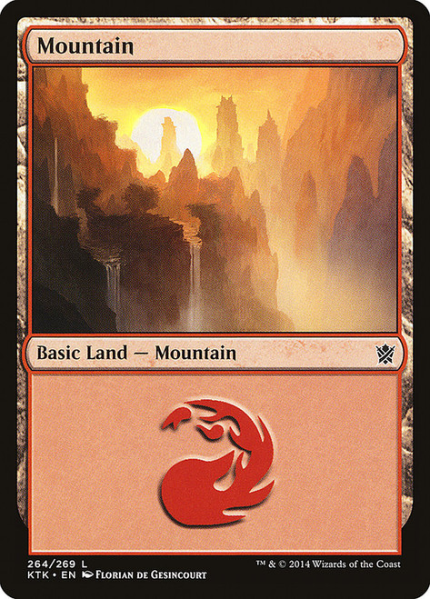 Mountain (#264)\nKhans of Tarkir\nSingle\nMagic The Gathering