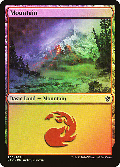 Mountain (#265)\nKhans of Tarkir\nSingle\nMagic The Gathering