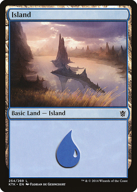 Island (#254)\nKhans of Tarkir\nSingle\nMagic The Gathering