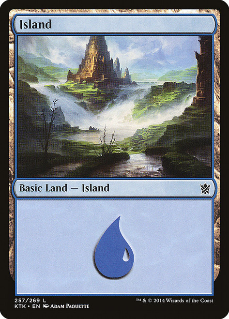 Island (#257)\nKhans of Tarkir\nSingle\nMagic The Gathering
