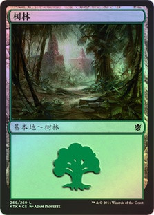 Forest (#269)
Khans of Tarkir (Foil) - Chinese Simplified
Single
Magic The Gathering