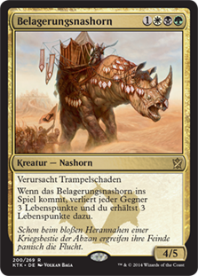 Siege Rhino
Khans of Tarkir - German
Single
Magic The Gathering