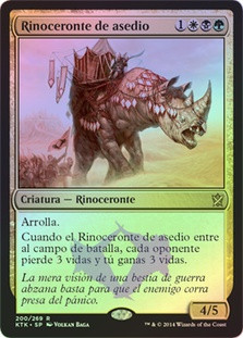Siege Rhino
Khans of Tarkir (Foil) - Spanish
Single
Magic The Gathering