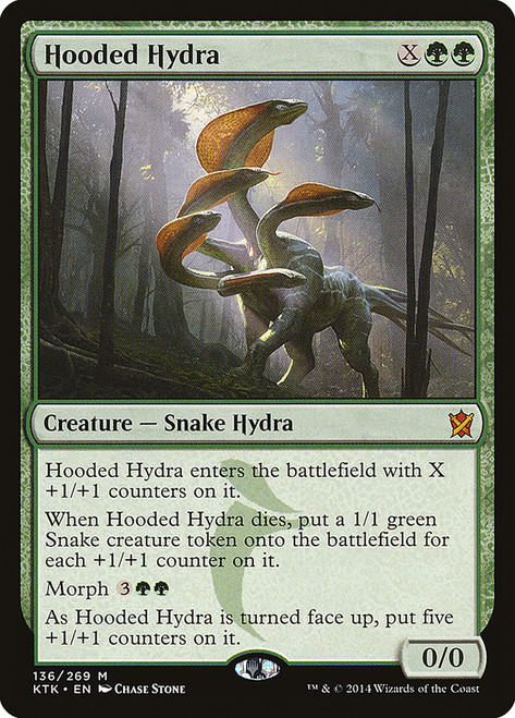 Hooded Hydra\nKhans of Tarkir\nSingle\nMagic The Gathering