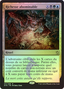 Villainous Wealth
Khans of Tarkir (Foil) - French
Single
Magic The Gathering