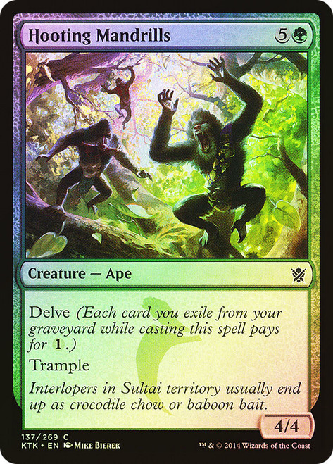 Hooting Mandrills\nKhans of Tarkir\nSingle\nMagic The Gathering