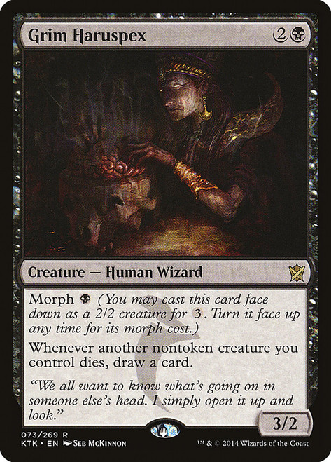 Grim Haruspex\nKhans of Tarkir\nSingle\nMagic The Gathering