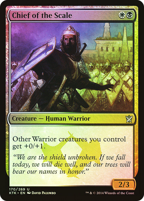 Chief of the Scale\nKhans of Tarkir\nSingle\nMagic The Gathering