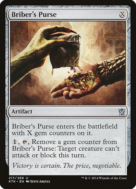 Briber's Purse\nKhans of Tarkir\nSingle\nMagic The Gathering