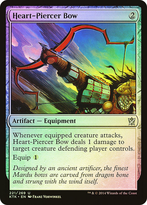 Heart-Piercer Bow\nKhans of Tarkir\nSingle\nMagic The Gathering