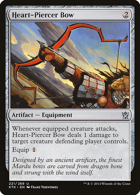 Heart-Piercer Bow\nKhans of Tarkir\nSingle\nMagic The Gathering