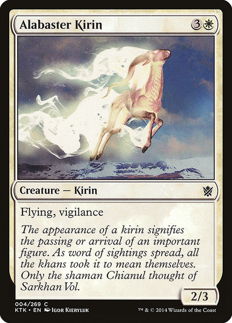 Alabaster Kirin\nKhans of Tarkir\nSingle\nMagic The Gathering