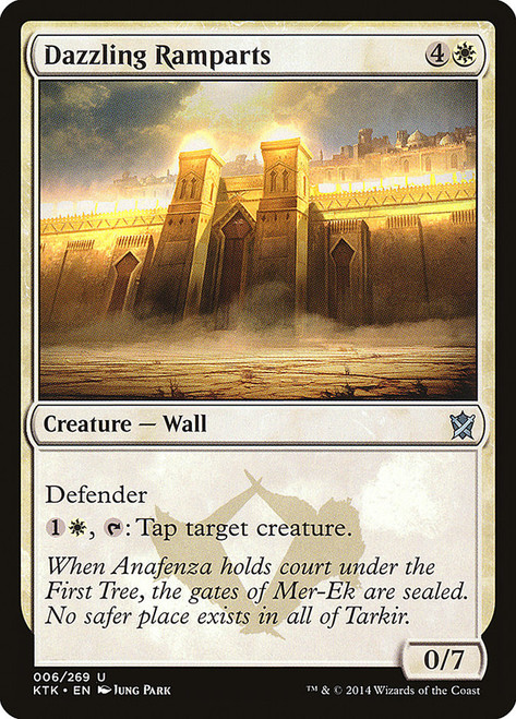Dazzling Ramparts\nKhans of Tarkir\nSingle\nMagic The Gathering