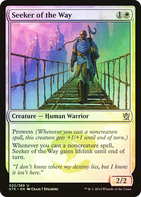Seeker of the Way\nKhans of Tarkir\nSingle\nMagic The Gathering