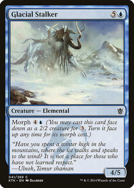 Glacial Stalker\nKhans of Tarkir\nSingle\nMagic The Gathering