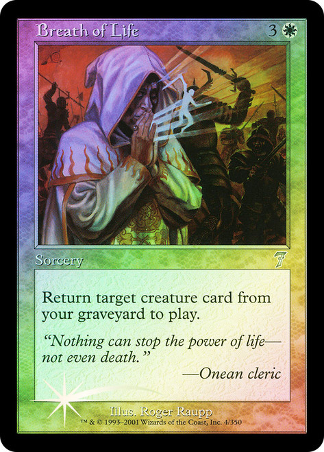 Breath of Life\n7th Edition\nSingle\nMagic The Gathering