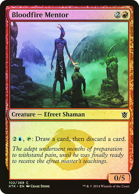Bloodfire Mentor\nKhans of Tarkir\nSingle\nMagic The Gathering