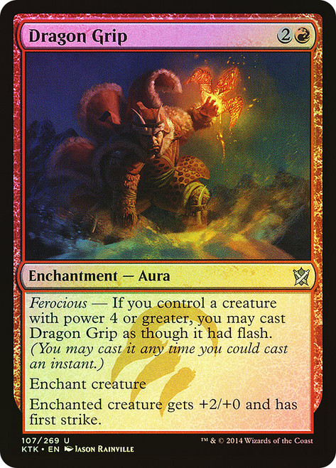 Dragon Grip\nKhans of Tarkir\nSingle\nMagic The Gathering