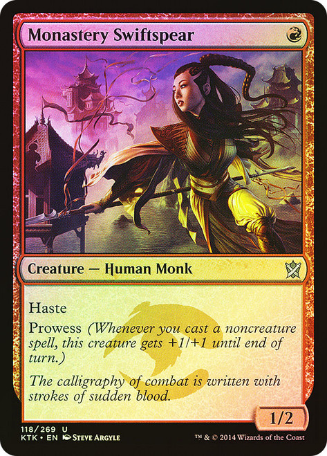 Monastery Swiftspear\nKhans of Tarkir\nSingle\nMagic The Gathering