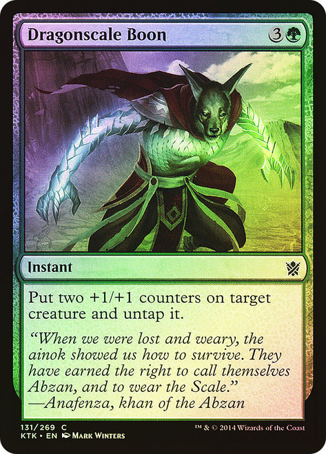 Dragonscale Boon\nKhans of Tarkir\nSingle\nMagic The Gathering