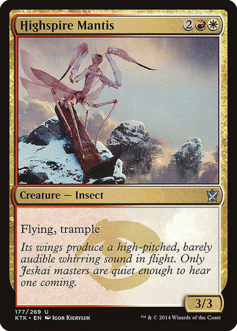 Highspire Mantis\nKhans of Tarkir\nSingle\nMagic The Gathering