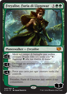 Freyalise, Llanowar's Fury
Commander: 2014 Edition - Italian
Single
Magic The Gathering